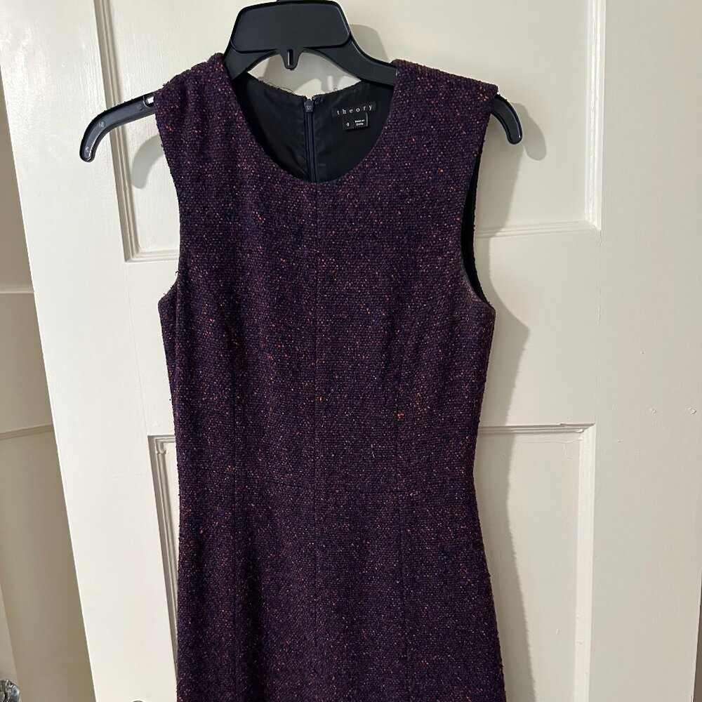 Theory tweed flare minidress - size 0